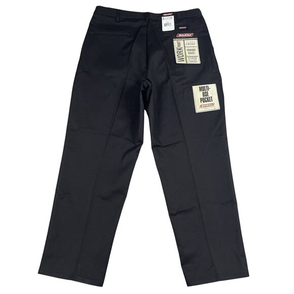 NWT Dickies Pants Mens 38 x 30 Comfort Waist Pleated Front - Picture 2 of 8